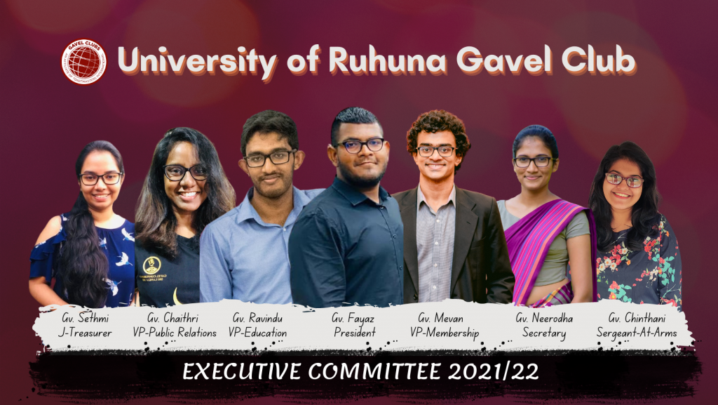 Past Boards University of Ruhuna Gavel Club