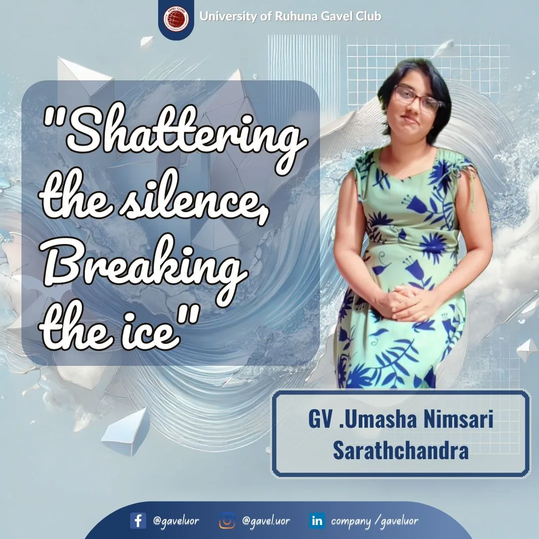 Shattering the Silence, Breaking the Ice